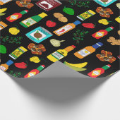 Papier Cadeau Nourriture et épices jamaïcaines Anniversaire (Coin)