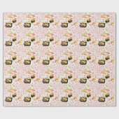 Papier Cadeau Nourriture japonaise : Sushi Motif 2 (Plat)