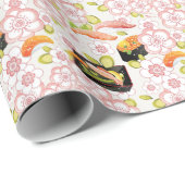 Papier Cadeau Nourriture japonaise : Sushi Motif 2 (Coin rond)
