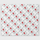 Papier Cadeau nous aimons Boston (Plat)