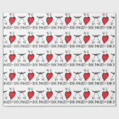 Papier Cadeau nous aimons le moby-dick (Plat)