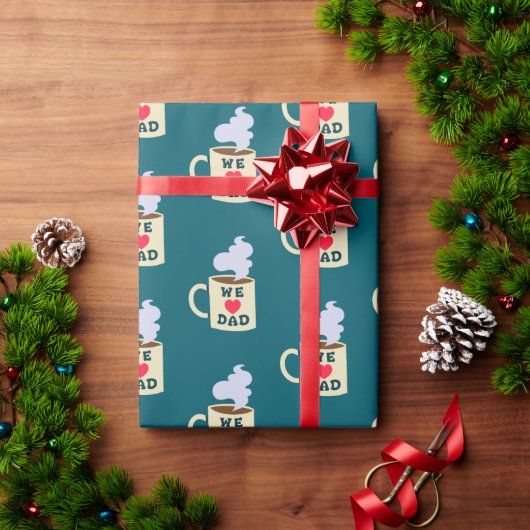 Papier Cadeau Nous Aimons Papa Envelopper Du Papier (Cadeau de vacances)