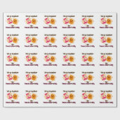 Papier Cadeau Nous Allons Ensemble Comme Le Beurre D'Arachide Et (Plat)