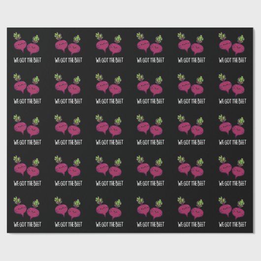 Papier Cadeau Nous Avons La Beet Funny Vegetable Pun (Plat)