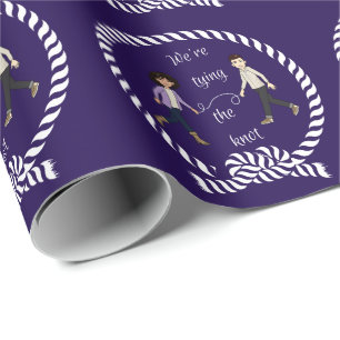 Papier Cadeau Nous essayons de nouer le Fiançailles Mariage naut