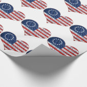 Papier Cadeau Nous Le Peuple Le Coeur Du Drapeau Américain (Coin)