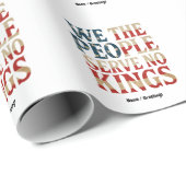 Papier Cadeau Nous, Le Peuple, Servions Le Patriote Pro-Démocrat (Coin rond)