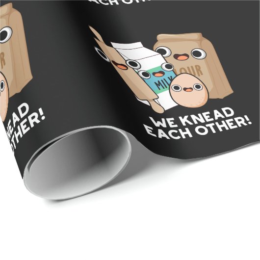 Papier Cadeau Nous Nous Connaissons L'Un L'Autre Drôle Pun À Cui (Coin rond)