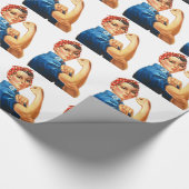 Papier Cadeau Nous pouvons le faire Rosie le pouvoir des femmes  (Coin)