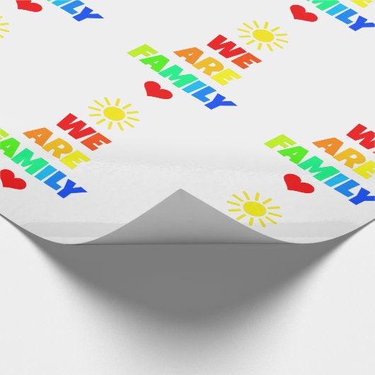 Papier Cadeau Nous sommes conception d'adoption de soleil (Coin)