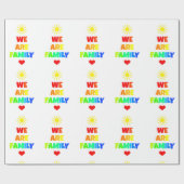 Papier Cadeau Nous sommes conception d'adoption de soleil (Plat)