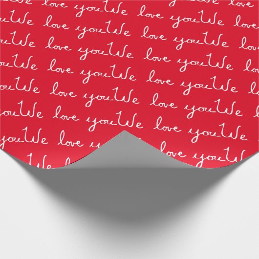 Papier Cadeau Nous Vous Aimons (Coin)