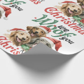 Papier Cadeau Nous Vous Avons Mâché Un Joyeux Chien De Noël Avec (Coin)