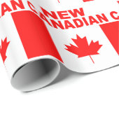 PAPIER CADEAU NOUVEAU CANADIEN (Coin rond)