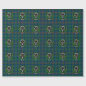 Papier Cadeau Nouveau Clan écossais Tartan & Crest (Plat)