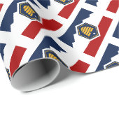 Papier Cadeau Nouveau drapeau de l'Utah (Coin rond)