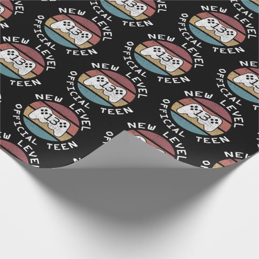 Papier Cadeau Nouveau niveau 13 Ado officiel - Geeky Nerdy Anniv (Coin)