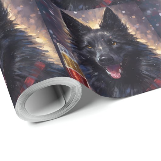 Papier Cadeau Nouvel An belge (Coin rond)