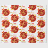 PAPIER CADEAU NOUVEL AN CHINOIS (Plat)
