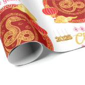 PAPIER CADEAU NOUVEL AN CHINOIS (Coin rond)