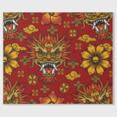 Papier Cadeau Nouvel an Chinois (Plat)