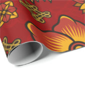 Papier Cadeau Nouvel an Chinois (Coin rond)