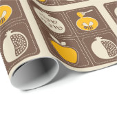 Papier Cadeau Nouvel An juif Rosh Hashanah (Coin rond)