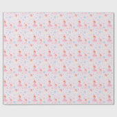 Papier Cadeau Nouvel anniversaire de la princesse rose mignonne (Plat)