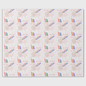 Papier Cadeau Nouvel enfant né (Plat)