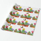 Papier Cadeau Nouvelle Maison Nouveau Jardin Flower Pot Craft (Déroulé)