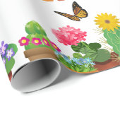 Papier Cadeau Nouvelle Maison Nouveau Jardin Flower Pot Craft (Coin rond)