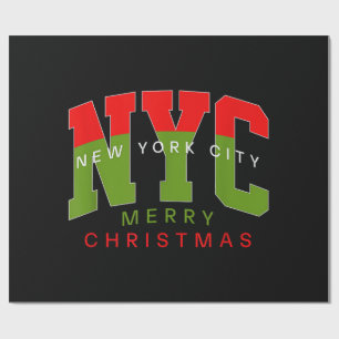 Papier Cadeau Nouvelle Ville de York Nouveau-Mexique Joyeux Noël