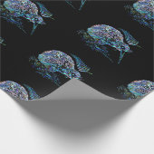 PAPIER CADEAU NOUVELLE-ZÉLANDE KIWI ET FERN PAUA (Coin)