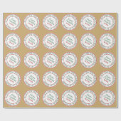 Papier Cadeau N'Ouvre Pas Jusqu'Au 25 Décembre Noël (Plat)