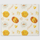 Papier Cadeau November Birthstone & Flower | Watercolor (Plat)