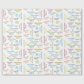 Papier Cadeau Novembre, 12 Anniversaire Cadeau Papier (Plat)