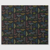 Papier Cadeau Novembre, 24 Anniversaire Cadeau Papier (Plat)