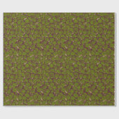 Papier Cadeau Noyer rustique Motif or (Plat)