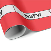 Papier Cadeau NSFW Non Sécurisé Pour Le Travail (Coin rond)