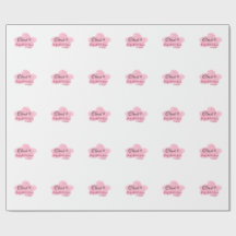 Nuage neuf rouge pastel baby shower nommée date