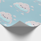 Papier Cadeau Nuage souriant mignon (Coin)