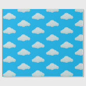 Papier Cadeau Nuages. (Plat)