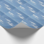 Papier Cadeau Nuages ageux Ciel bleu poudreux (Coin)