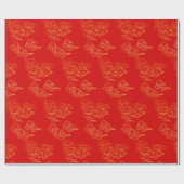 Papier Cadeau Nuages Auspicious de Nouvel An chinois choisir Cou (Plat)