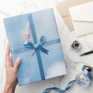 Papier Cadeau Nuages Blancs Douillet