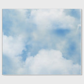 Papier Cadeau Nuages Blancs Douillet (Plat)