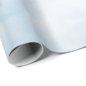 Papier Cadeau Nuages Blancs Douillet (Coin rond)