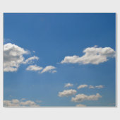 Papier Cadeau Nuages blancs sur ciel bleu (Plat)