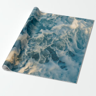 PAPIER CADEAU NUAGES BLANCS SUR LE CIEL BLEU