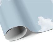 Papier Cadeau Nuages Blue Skies (Coin rond)